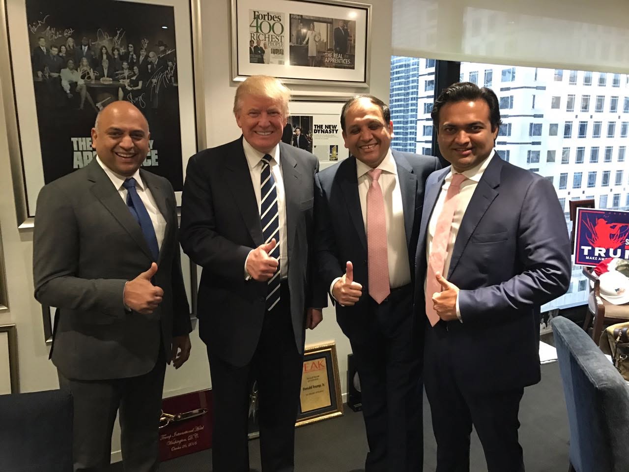 Atul Chordia and Sagar Chordia, Pune builders associated with Trump Towers Pune, photographed on November 17, 2016